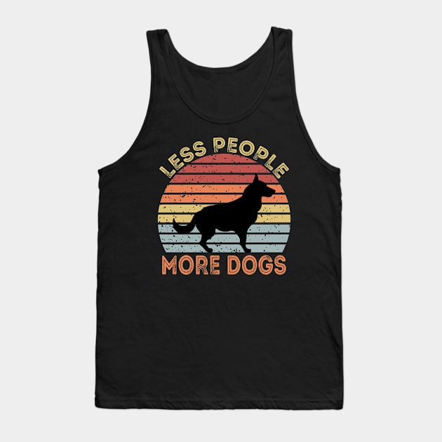 Less People More Dogs Tank Top by DragonTees